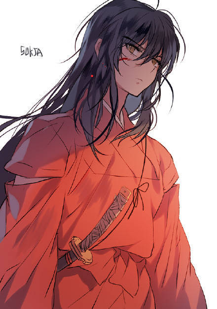 【犬夜叉】手绘 动漫 美图 壁纸 插画 彩绘