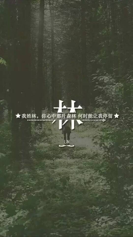 姓氏壁纸 林