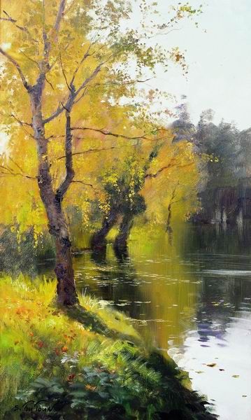 俄罗斯艺术家serguei toutounov风景画作 图源微博@意匠id