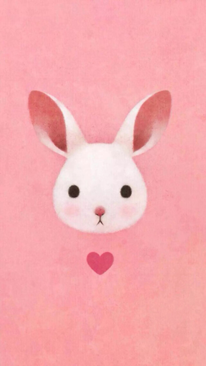 粉色 兔子 壁纸