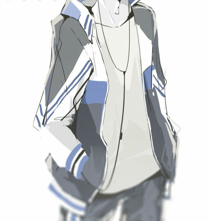 二次元男头 半身头像