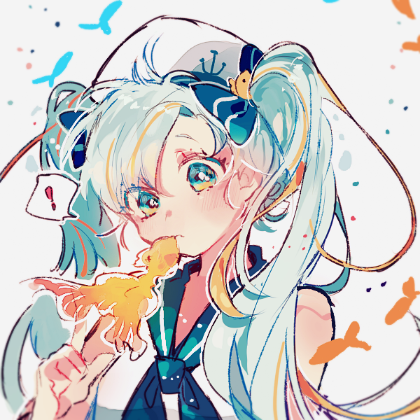p站 二次元 插画 少女 头像 原创 壁纸 初音未来 マリンミク vocaloid
