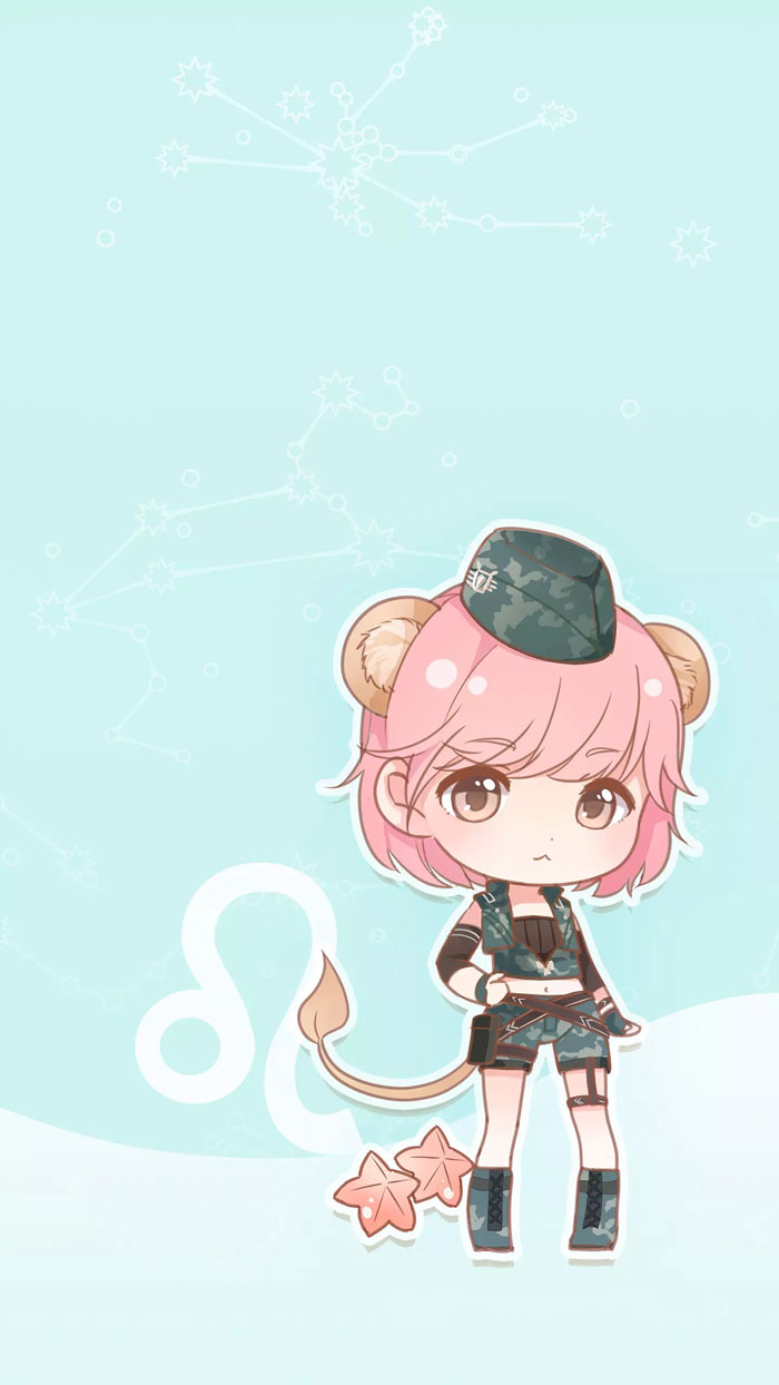 十二星座之狮子座 动漫 女生