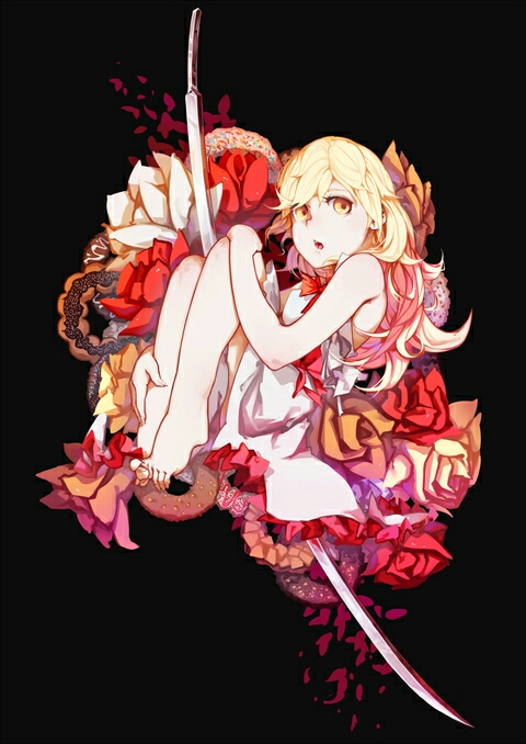 物语系列·忍野忍·小忍·妖刀心渡·金发·围裙·萝莉·p站/pixiv