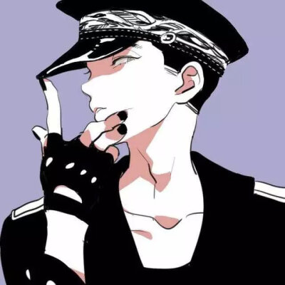 【动漫卡通头像】【男生】【手绘】【个性】【伤感】【侧脸】【黑白】
