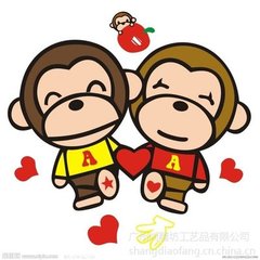 猴子情侣头像 双人图片