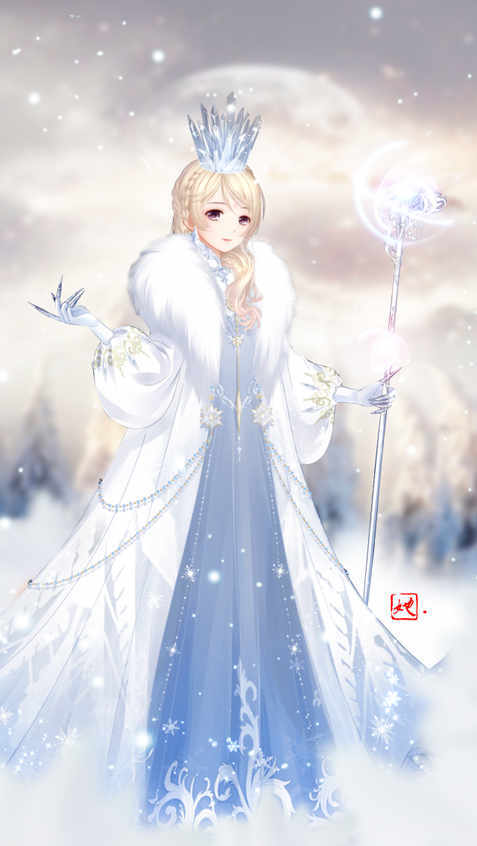 奇迹暖暖 壁纸 雪之女王
