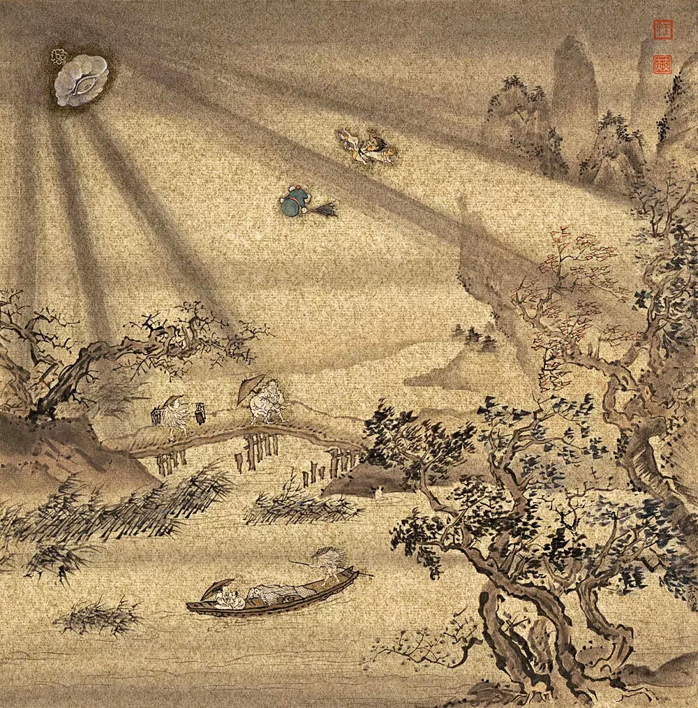 古书画复制人 王赫《蓝胖子穿越系列》
