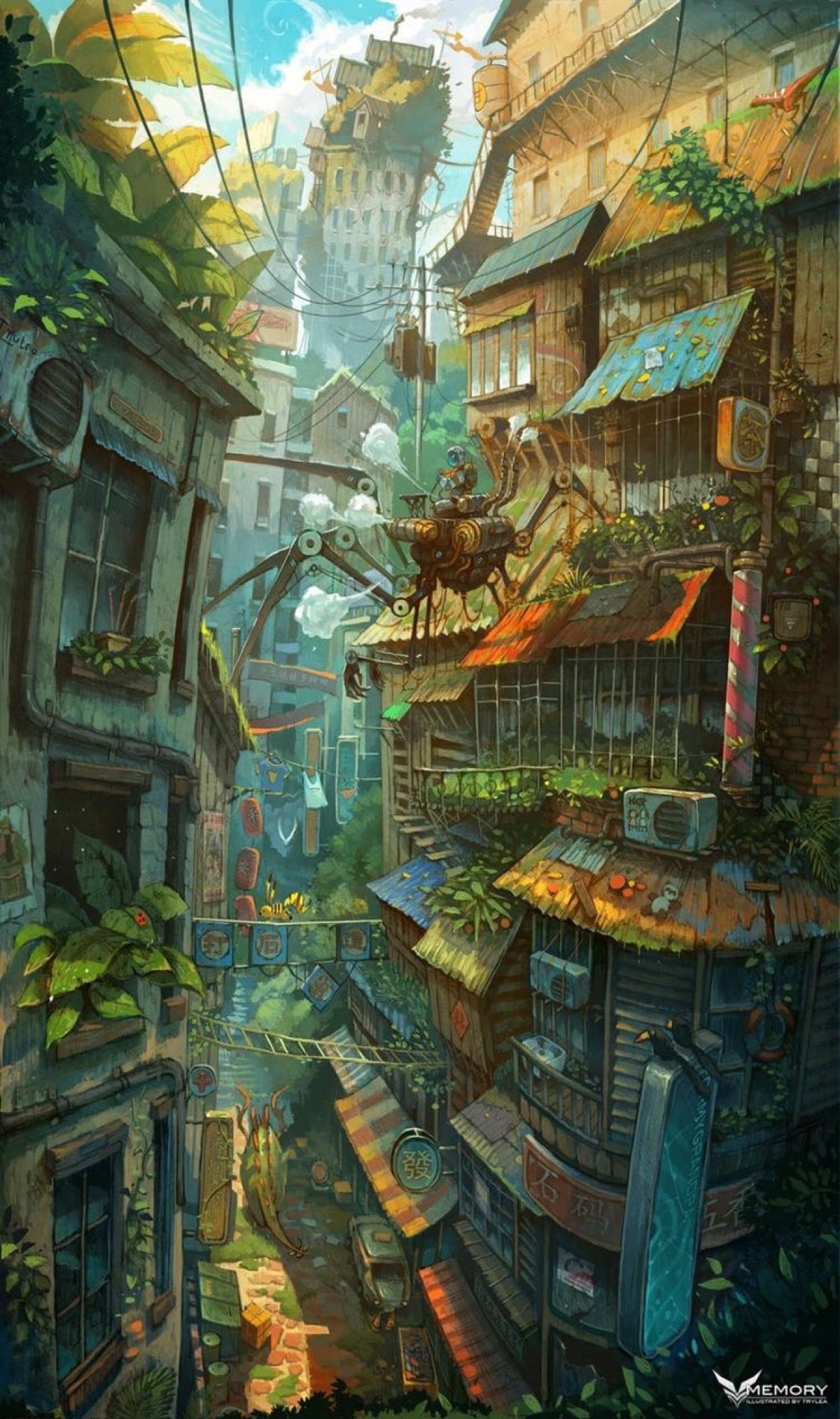 插画 场景 意境