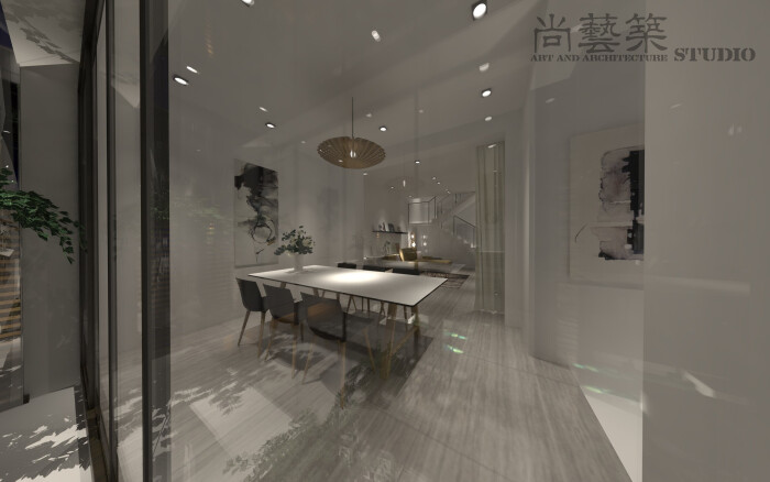 尚艺筑空间艺术设计工作室 私家宅邸建筑景观室内一体化定制设计作品