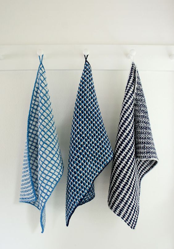 slip stitch dishtowels pattern from purl soho(knitting(free