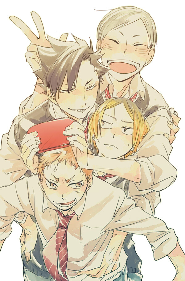 排球少年 动漫 手绘 pixiv:ゆこ 搬运工:泥鹿