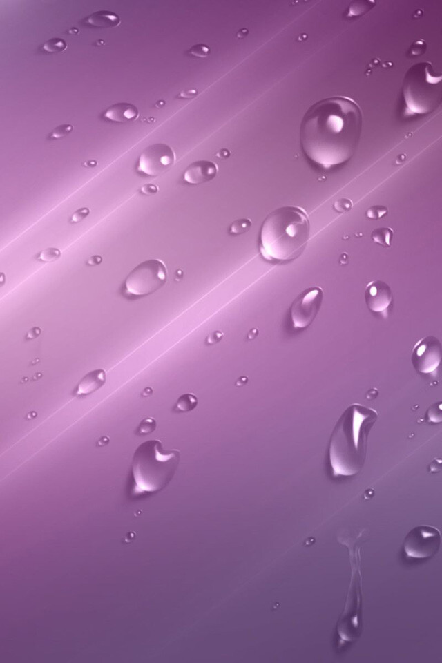 壁纸 水珠 紫色