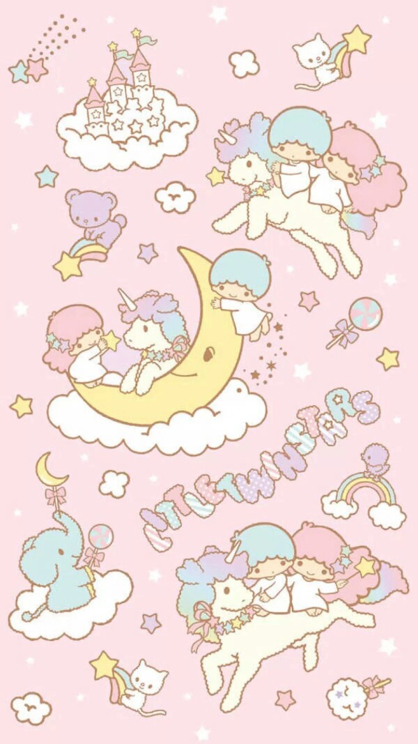 手机壁纸little twins stars双子星满满的少女心啊