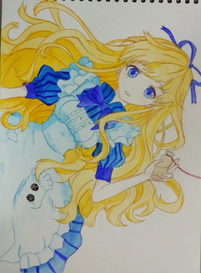 临摹 爱丽丝 手绘