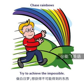 idioms: the weather 关于天气的英语习语】 chase rainbows 做白日梦