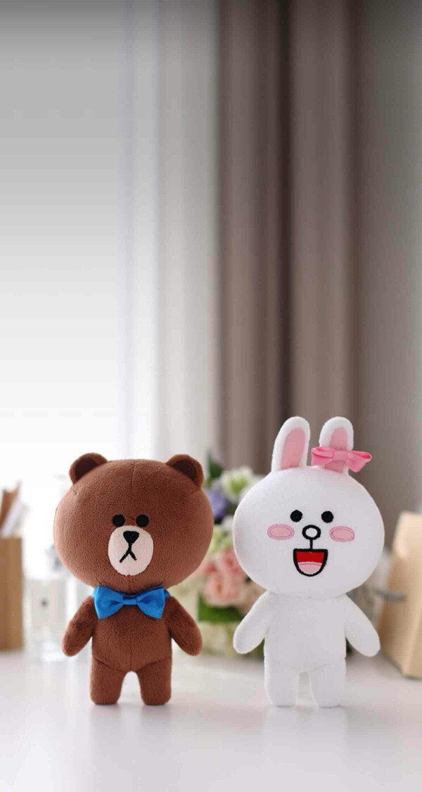 写爱恨情仇 写岁月悠悠 再顺便 写写你 line friend 布朗熊and可妮兔