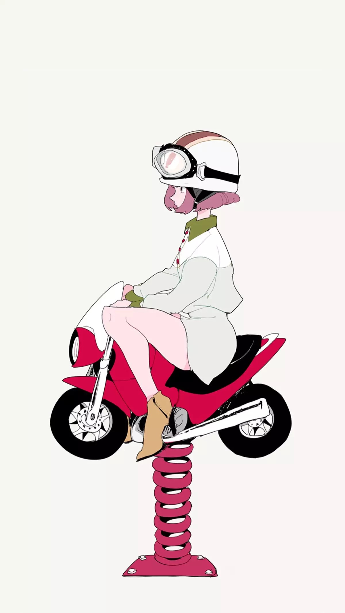 摩托车少女