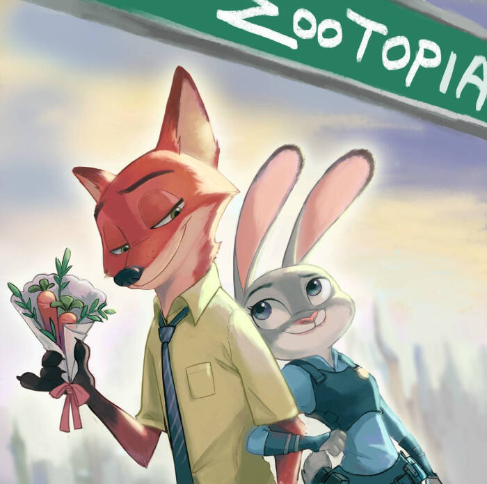 [cp]#zootopia# #疯狂动物城# 手绘头像 再来一波[/cp]