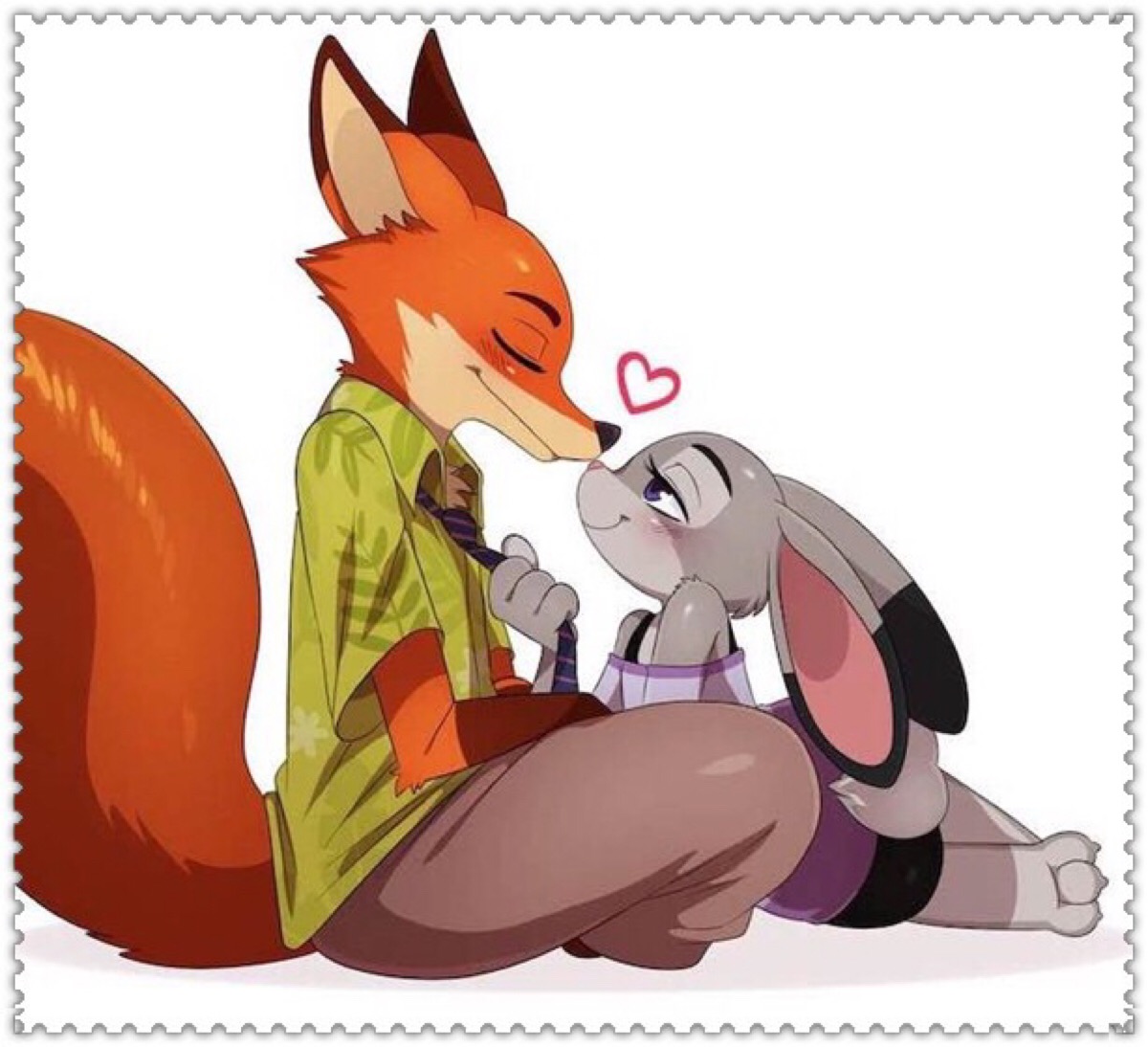 疯狂动物城 狐狸尼克&兔子朱迪cp