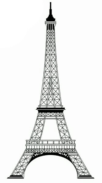 巴黎铁塔 p图素材 黑白