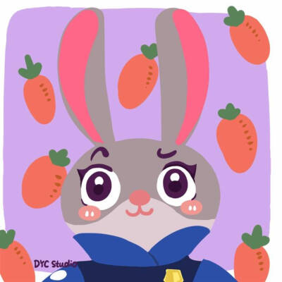 《疯狂动物城》朱迪兔警官头像平板壁纸