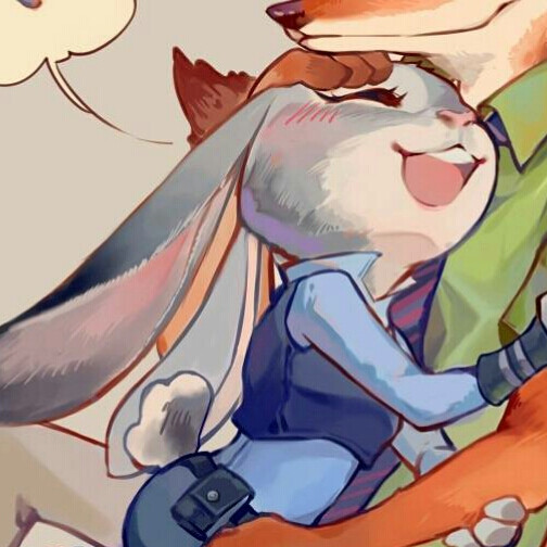 狐狸兔子情侣头像一对图片