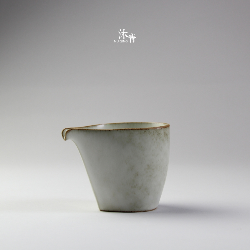 沐青 手工日式安藤 粗陶瓷功夫茶具公道杯 匀杯 茶海分茶器 200ml