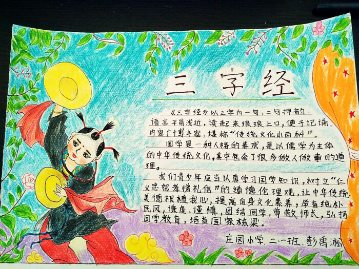 儿童画 手抄报 卡通 动漫 手绘