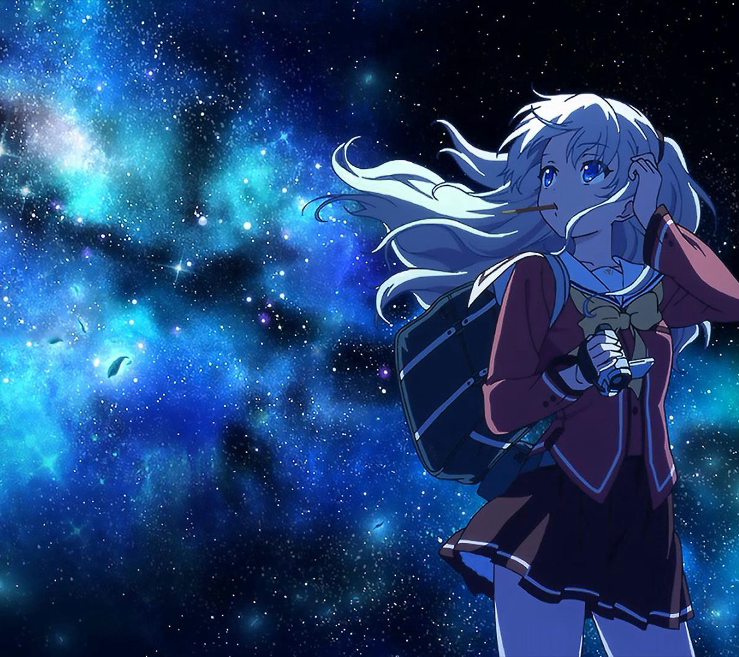 友利奈绪 charlotte 星空 二次元 动漫 壁纸