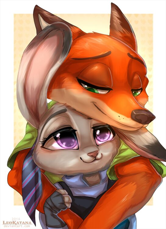 zootopia-疯狂动物城 尼克朱迪