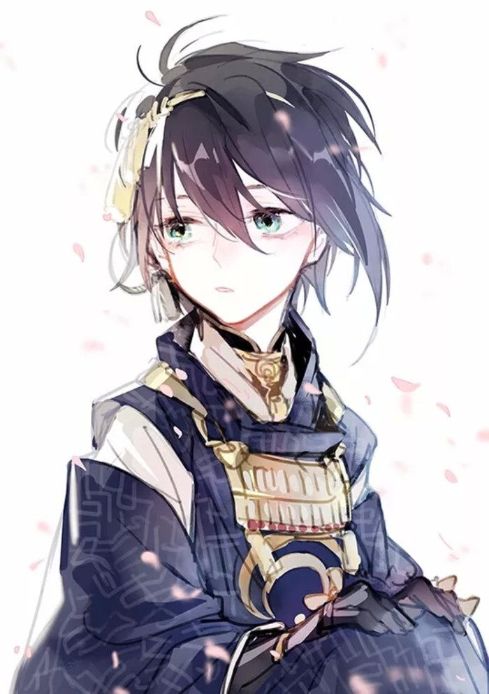 三日月宗近刀派:三条绘师:沙汰刀剑乱舞 唯美 治愈 温暖 插画 同人