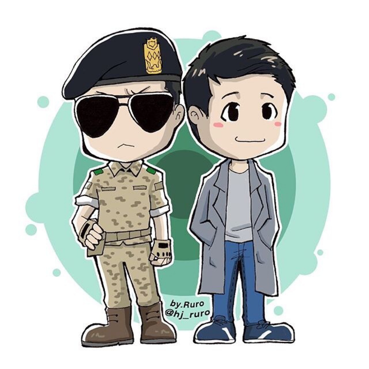 太阳的后裔#太阳的后裔#宋钟基#宋慧乔#晋久#刘时镇#徐大英