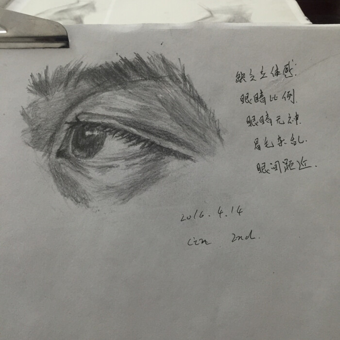 自学素描第二天 打卡
