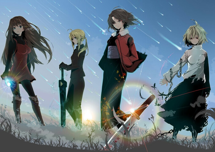 fate系列 saber 暖色调 制服控 异世界 手机屏保壁纸 梦幻 意境 动漫