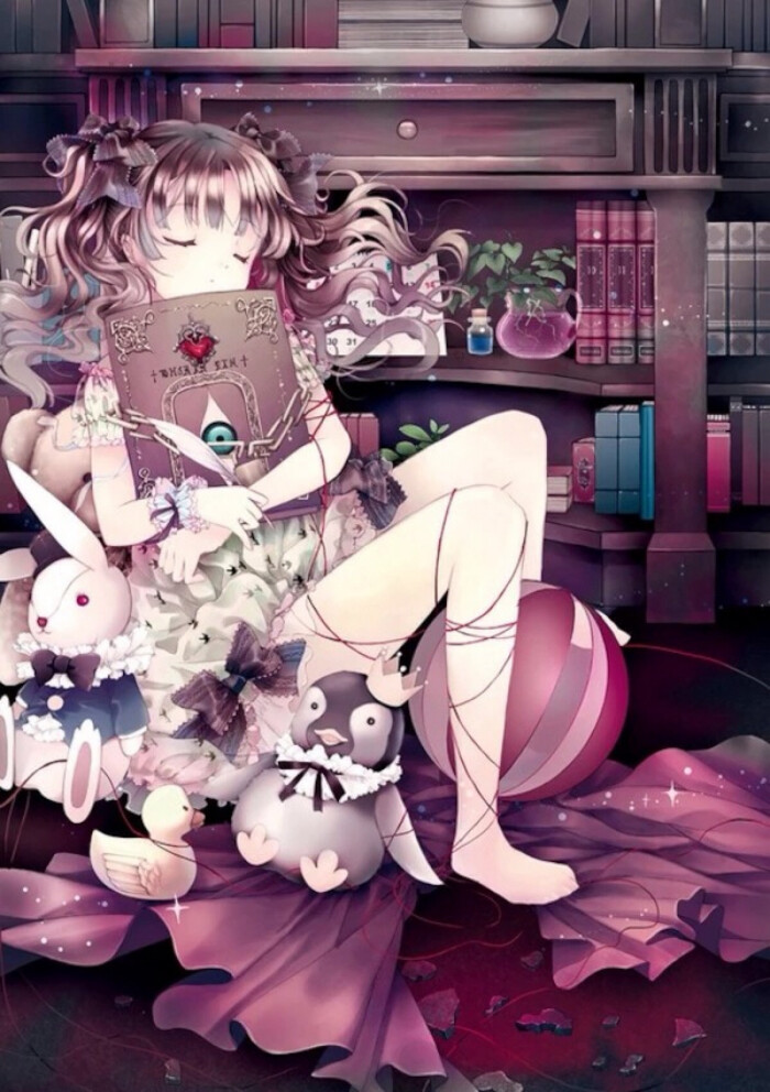 美好 小清二次元图片女生梦幻可爱 魔法二次元机械人偶少女二次元华丽
