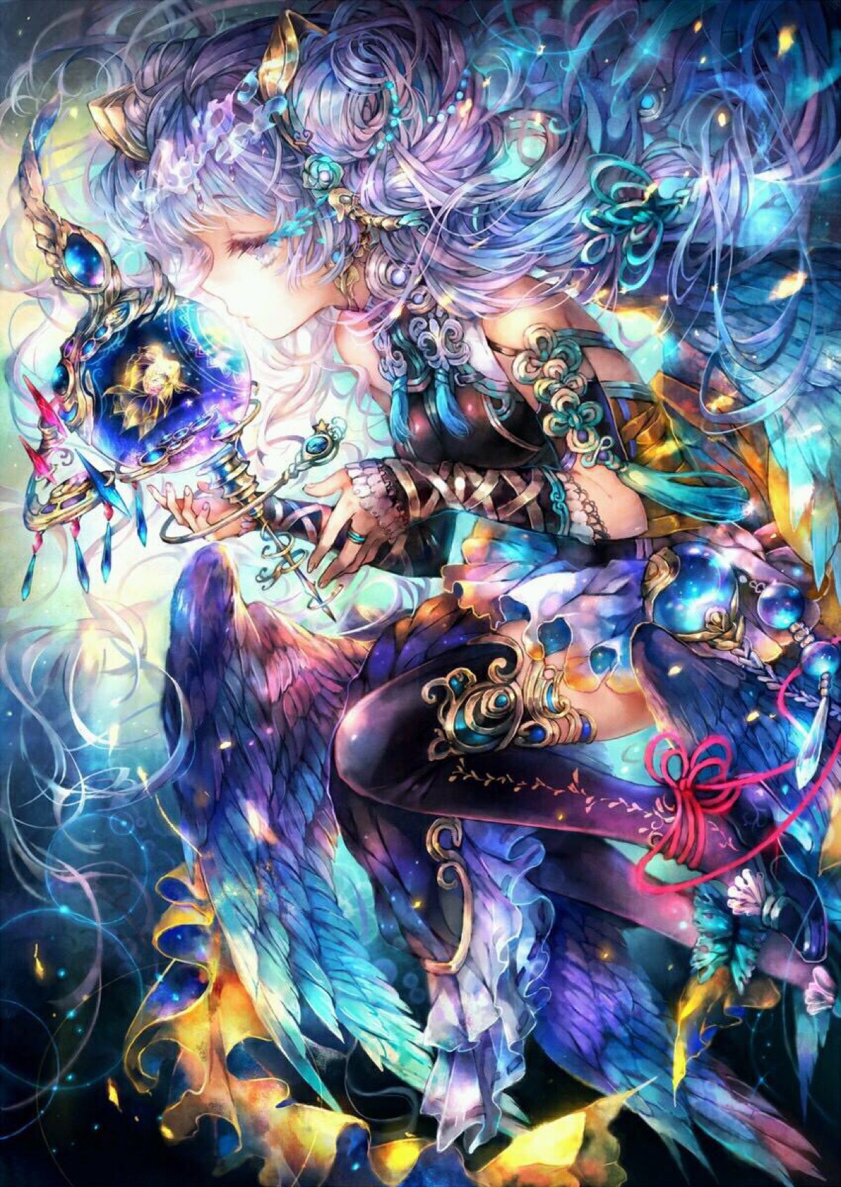 动漫 美图 插画 壁纸 二次元 萌妹 御姐 唯美系 水彩 清新 同人 樱花