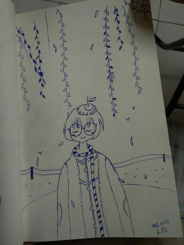 以前的画,女孩