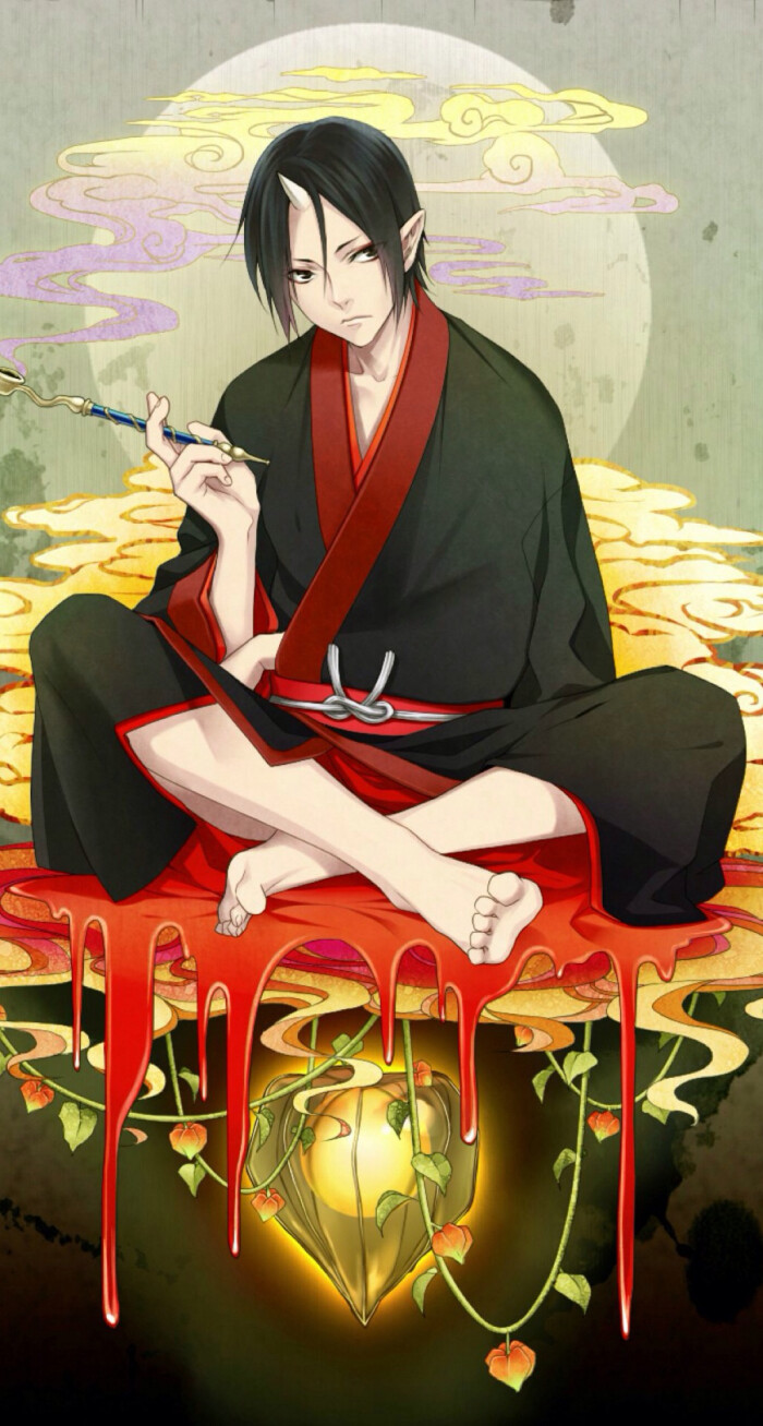 动漫 壁纸 插画 同人 二次元 鬼灯的冷彻 鬼灯 p站画师:すぴ id=71817