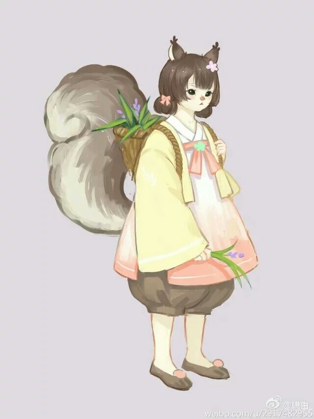 剑网三拟人卡哇伊松鼠