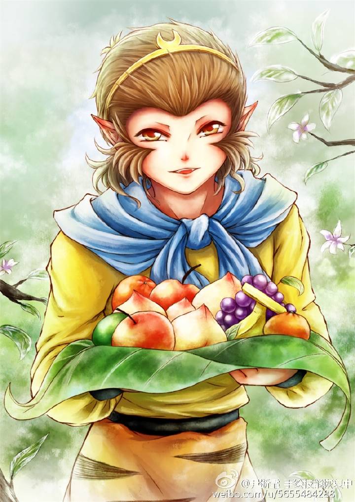 "这是俺花果山的果子,来来来小娃娃你快来尝尝!"