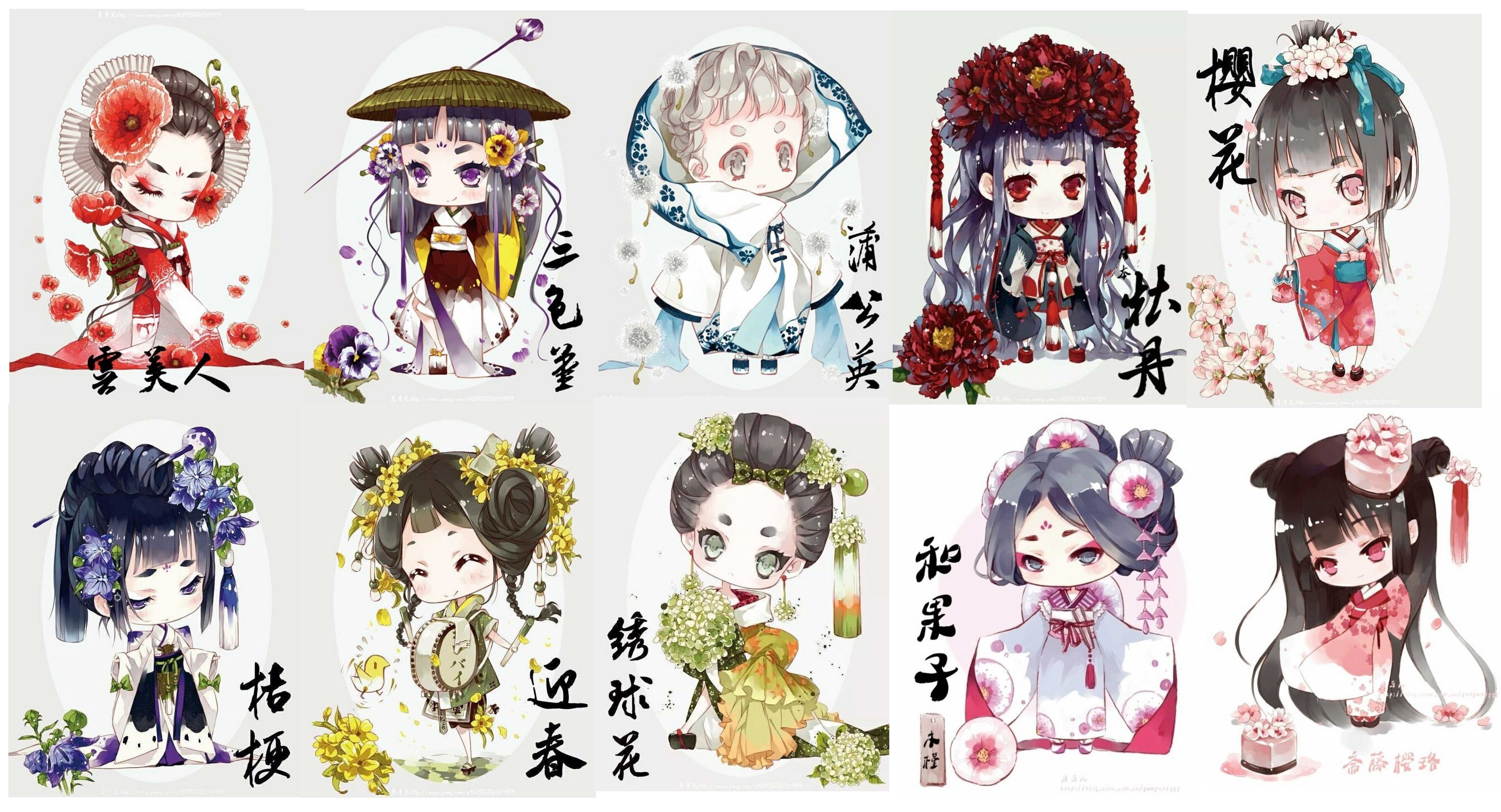 花主题系列服装,q版,萝莉,超可爱,萌系