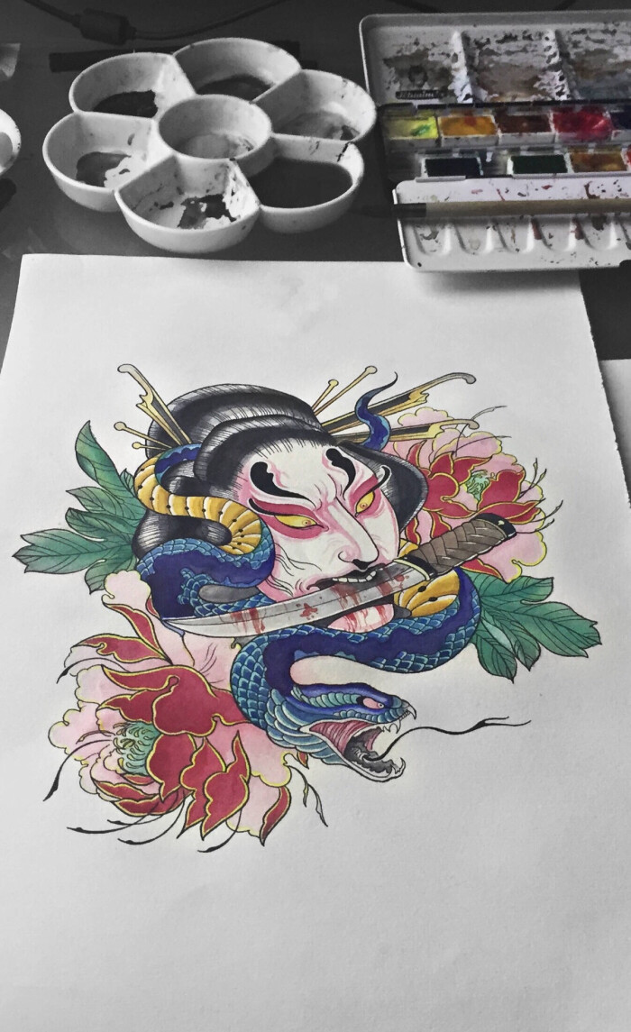 纹身(生首艺妓)