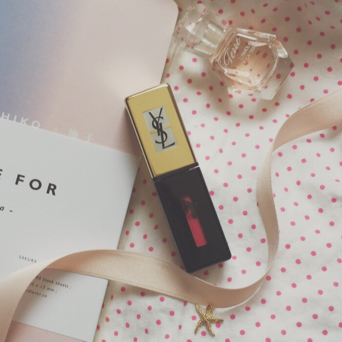#YSL镜光唇釉204#偏女生少女色-堆糖,美好v女生记欲紫红图片