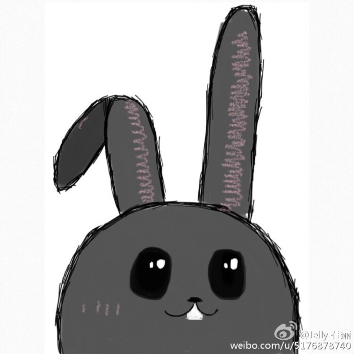 【喵的sketches】情侣头像～兔子和狼