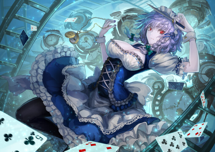 二次元 插画 少女 原创 黑白 高清 幼女 萌系 红白 紫妈 八云紫 十六