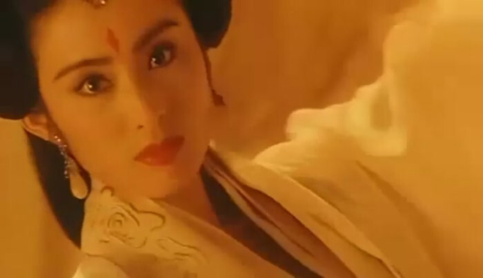 亚洲电视艺员训练班发掘的张敏,1987年被永盛电影老板娘向太出身壁纸黑色性感美女手机图片