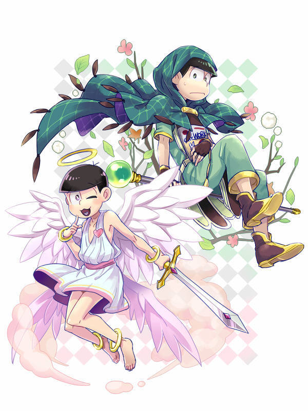 插画 动漫 阿松先生 同人 男 异世界 异能 天使 魔法师 轻松 锻松