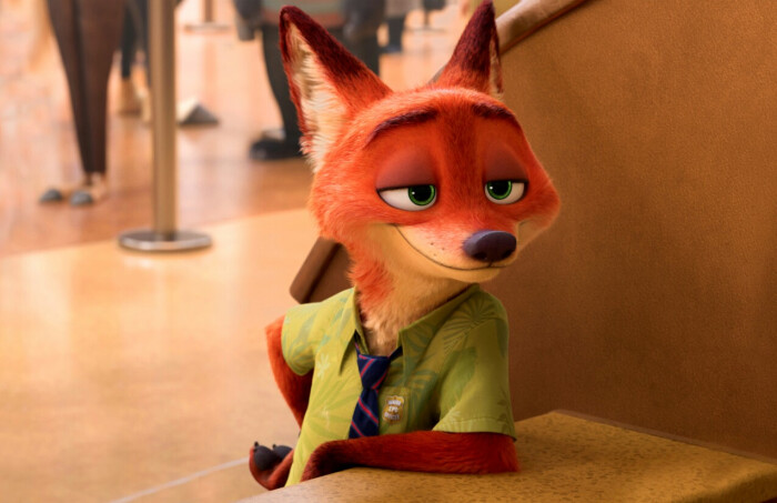 尼克·王尔德/nick wilde(赤狐)一只在动物城里以坑蒙拐骗为生的狐狸