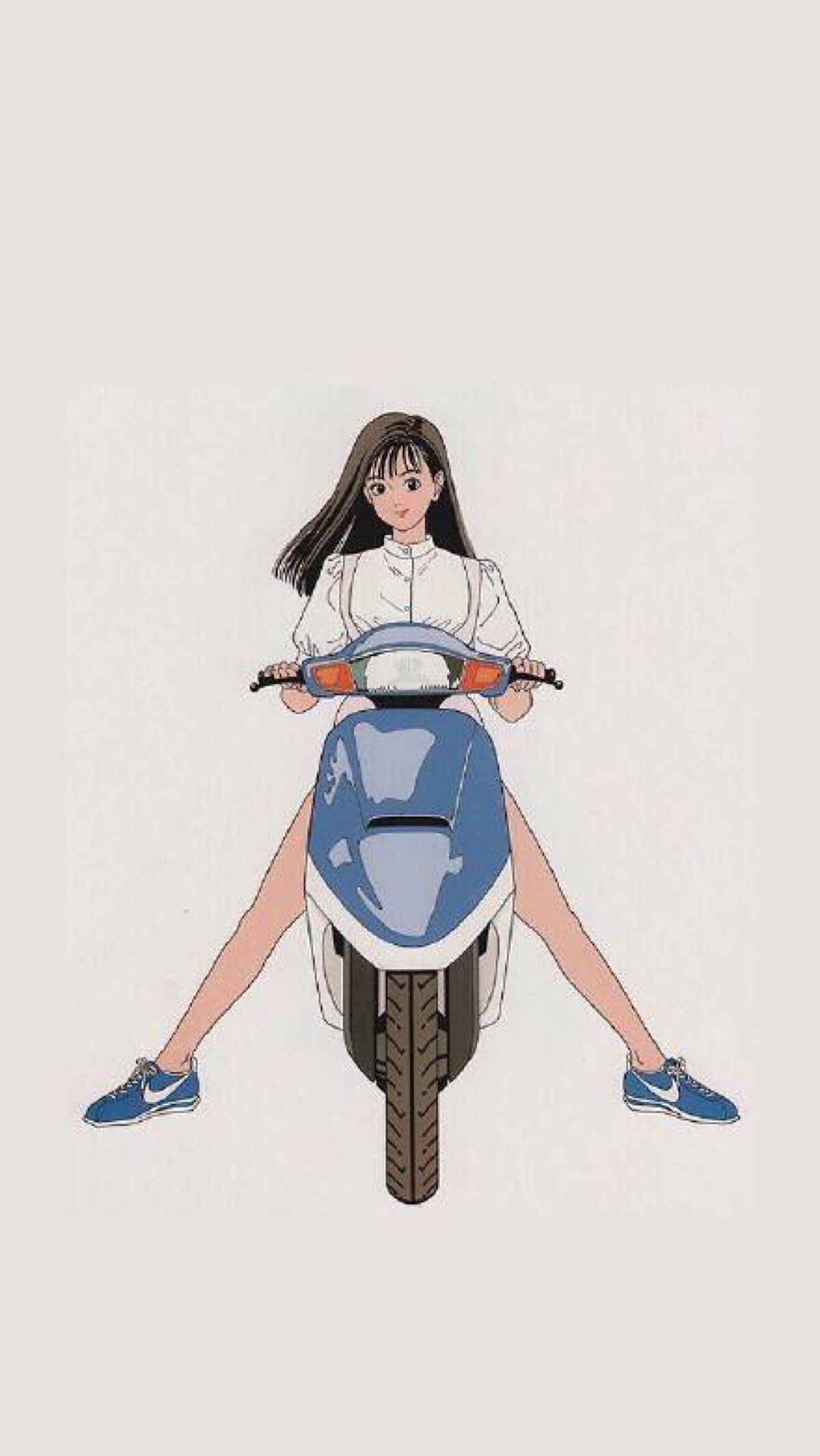 美少女 帅气 摩托车 壁纸 超美